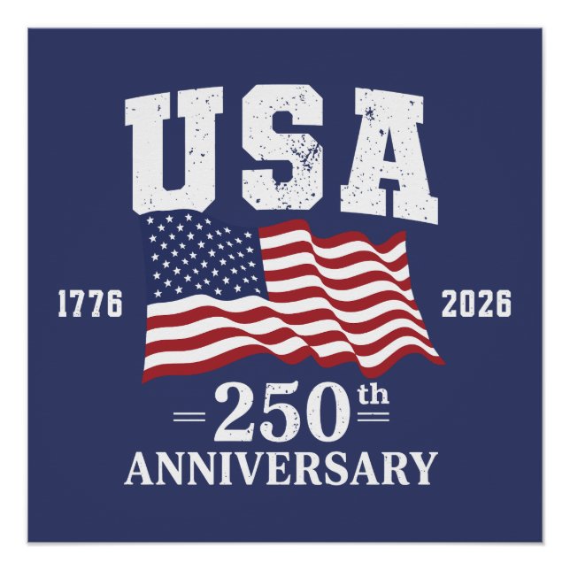 Poster 250e anniversaire des États-Unis (Devant)