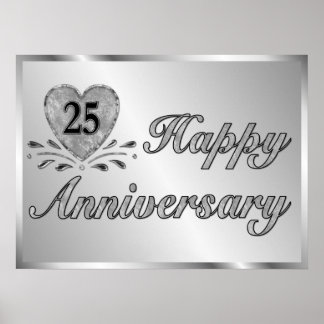 Poster - 25e anniversaire - Argent