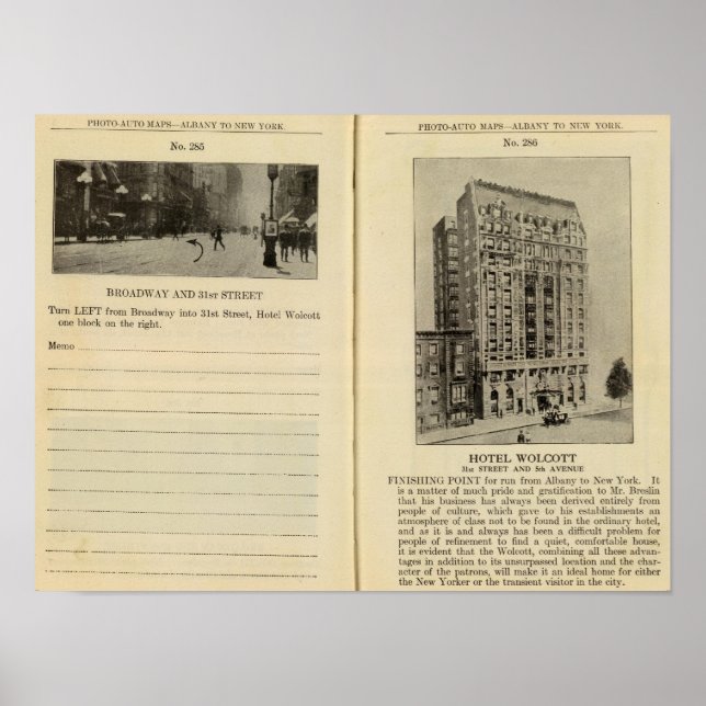 Poster 28586 Broadway & 31st St Hotel Wolcott (Devant)