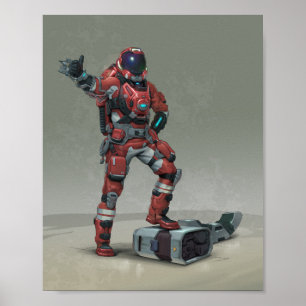 Poster 2 costumes pour les ingénieurs spatiaux