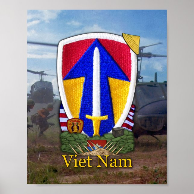 Poster 2e Bataillon de guerre de Vietnam de la Force opér (Devant)