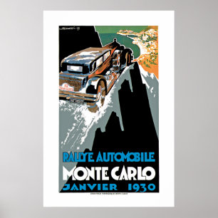 Poster 2ème Automobile De Monte Carlo de Grand prix