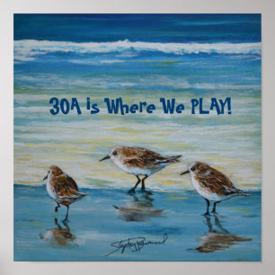 Poster "30A est là où nous jouons"
