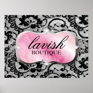 Poster 311 Plate-forme rose et dentelle