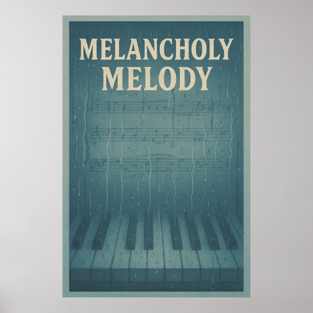 Poster 31, Melancholy Melody, Vintage (Devant)