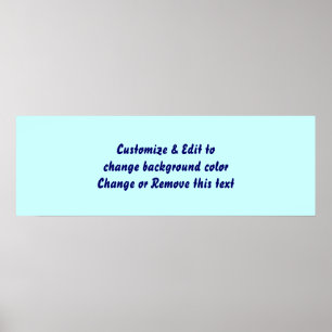 Poster 36" X 12" Vierge ajoutez votre image et vot