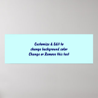 Poster 36" X 12" Vierge ajoutez votre image et vot