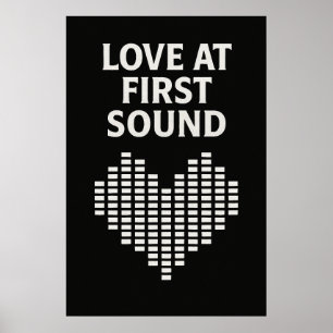 Poster 37, Love at First Sound, Art Vintage