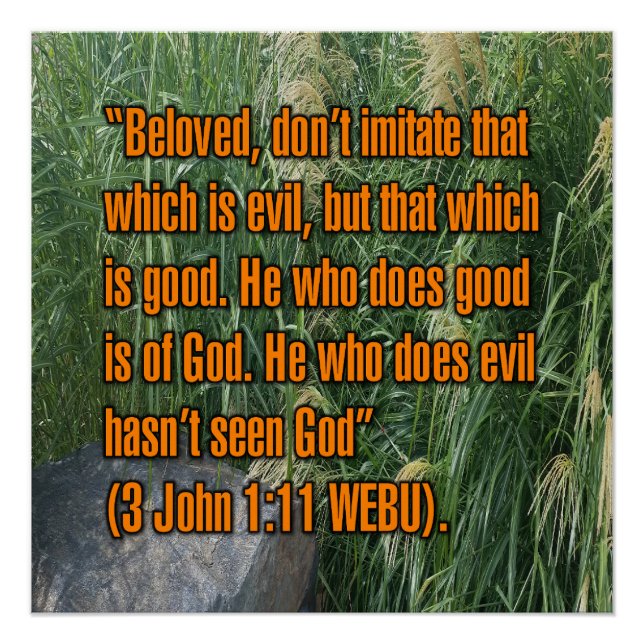 Poster 3 Jean 1:11 WEBU (Devant)