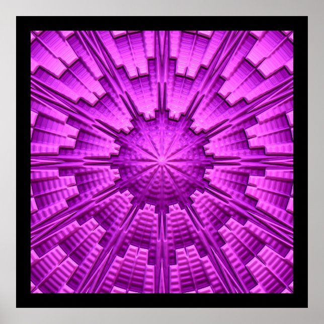 Poster 3D Art Abstrait 3 (Devant)