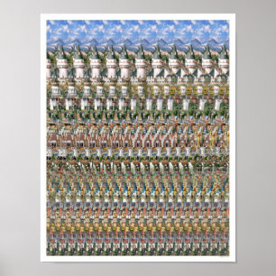 Poster 3D "Château de Neuschwantstein" 11"x14"