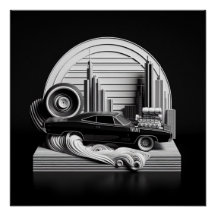 3d Diorama véhicule 010