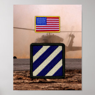Poster 3e division d'infanterie Anciens Combattants Vets