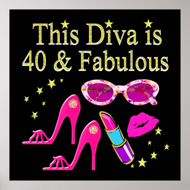 POSTER 40 ANS ET UNE DIVA FABULEUSE (Devant)