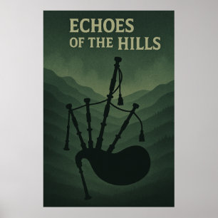Poster 43, Echoes of the Hills, Art Vintage