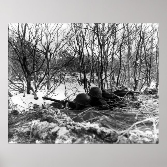 Poster 45e division d'infanterie à la bulge (Devant)