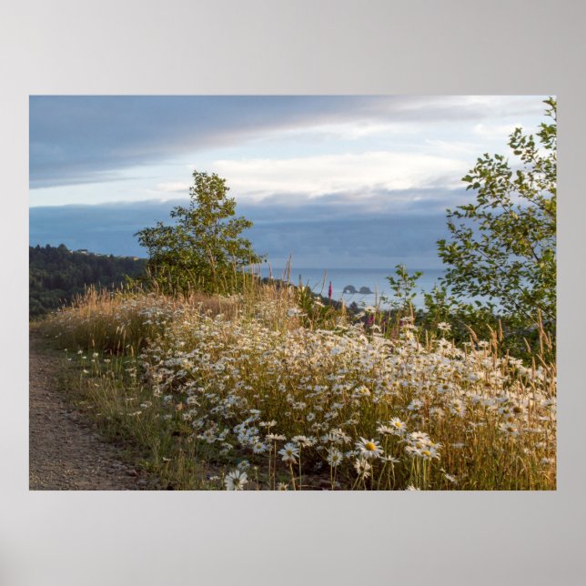 Poster 48" x 36", Twin Rocks Summer View à Dusk (Devant)