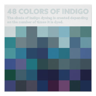 POSTER 48COLORS OF INDIGO