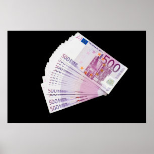 Poster 500 euros