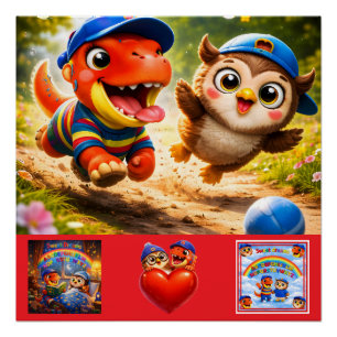 Poster 50 carré brillant vitrine prime éducatif classe