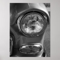 55 Niveaux de gris Chevy Headlight