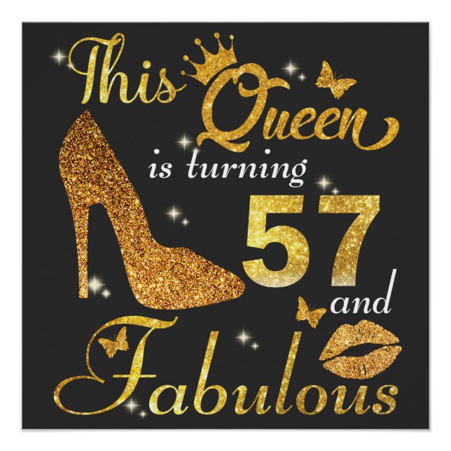 Poster 57E Anniversaire Féminin (Devant)