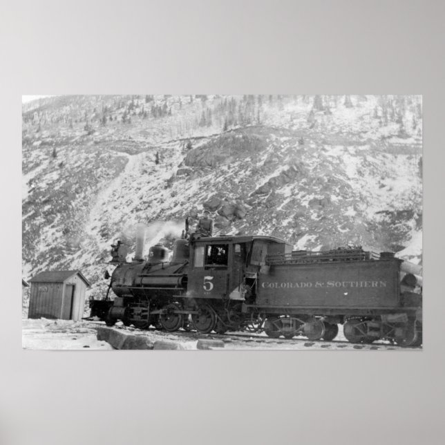 Poster #5 Moteur ferroviaire Colorado & Southern (Devant)