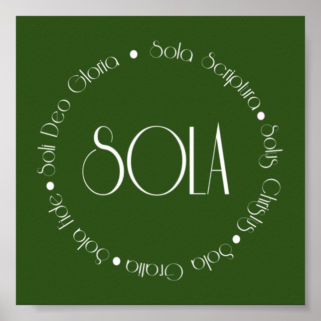 Poster 5 solas (Devant)