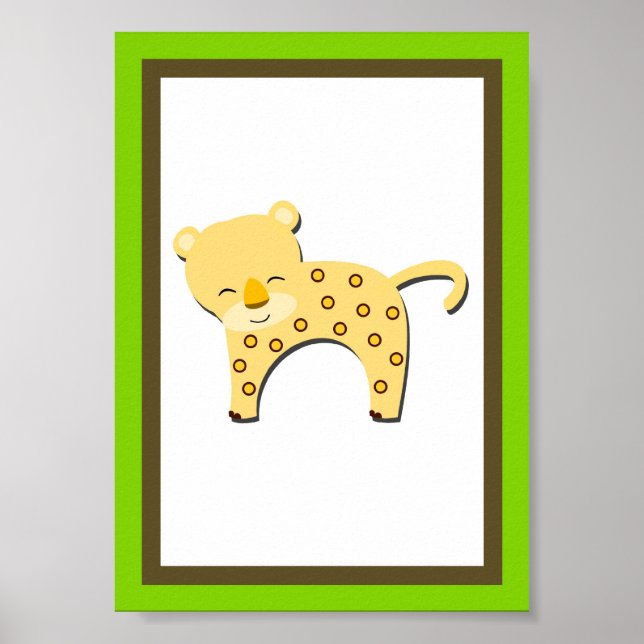Poster 5X7 Jaguar Jungle Animal Wall Art (Devant)