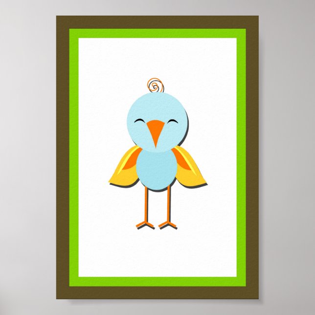 Poster 5X7 Oiseaux Jungle Animal Wall Art (Devant)