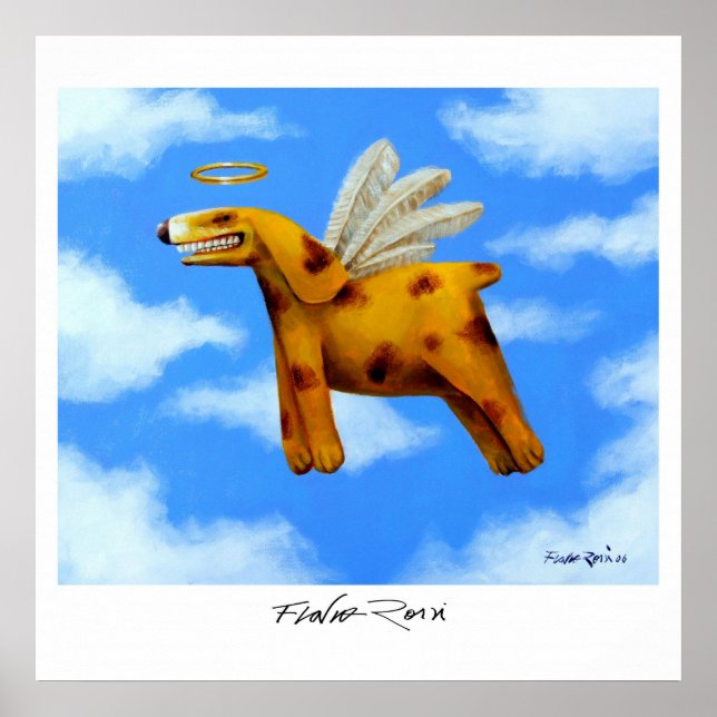 Poster 60,96x60,96cm : Para o Além par Flavio Ross (Devant)