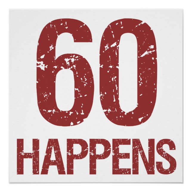 Poster 60e Humour d'anniversaire (Devant)