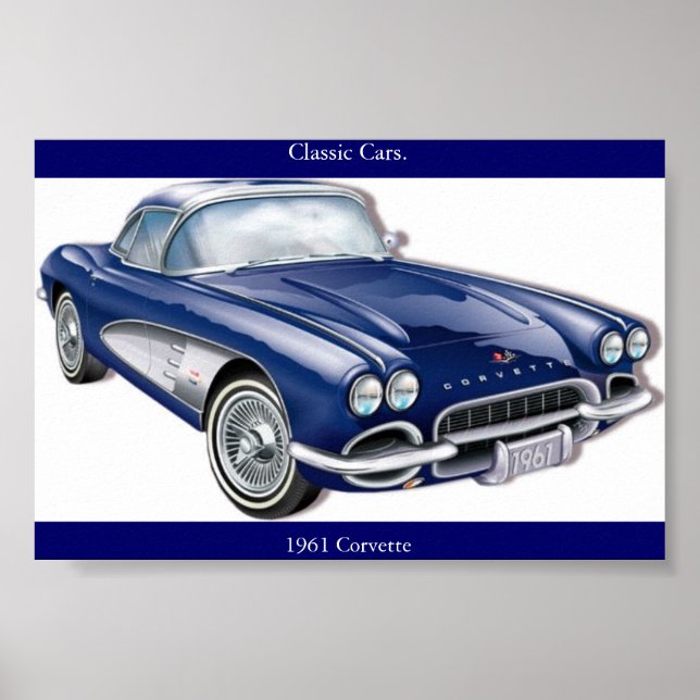 Poster 61 corvette (Devant)