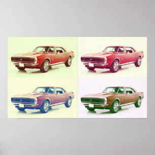 Poster 67 Camaro Art vintage