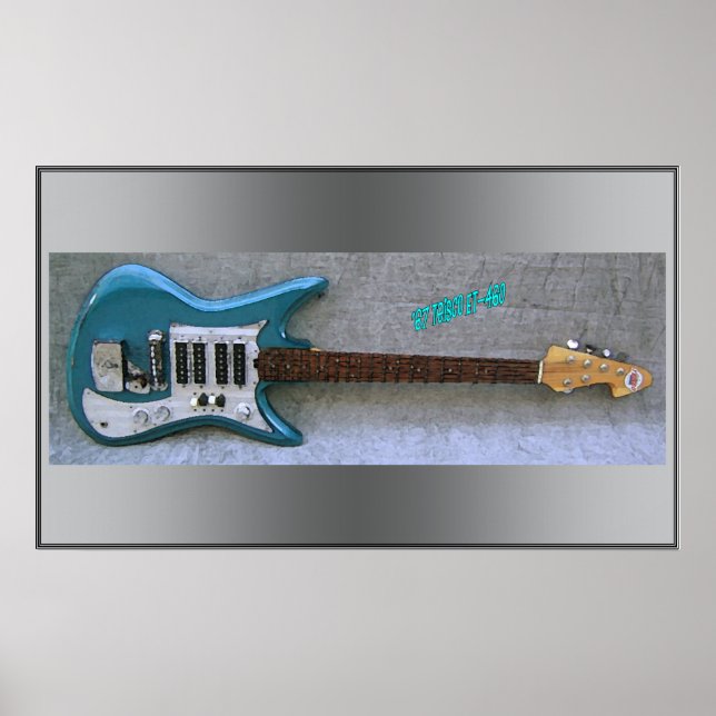 Poster '67 Teisco Guitar Print (Devant)