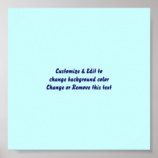 Poster 6" X 6" Vierge ajoutez votre image et votre (Devant)