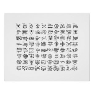 Poster 72 Goetia Sigils Wall Witchcraft Démonologie Magic