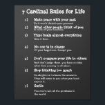 Poster 7 Règles cardinales pour la vie<br><div class="desc">7 Règles cardinales pour la vie Plus de 4000 affiches FineART Canvas, cadeaux POD Photos Graphiques de Navin Joshi Artist Wall Art, Imprimés en toile, Imprimés encadrés, Imprimés en acrylique, Imprimés en métal, Imprimés, Affiches Décor maison, Jetez des oreillers, Couvertures de duvet, Rideaux de douche, Sacs fourre-tout, serviettes Serviettes de...</div>