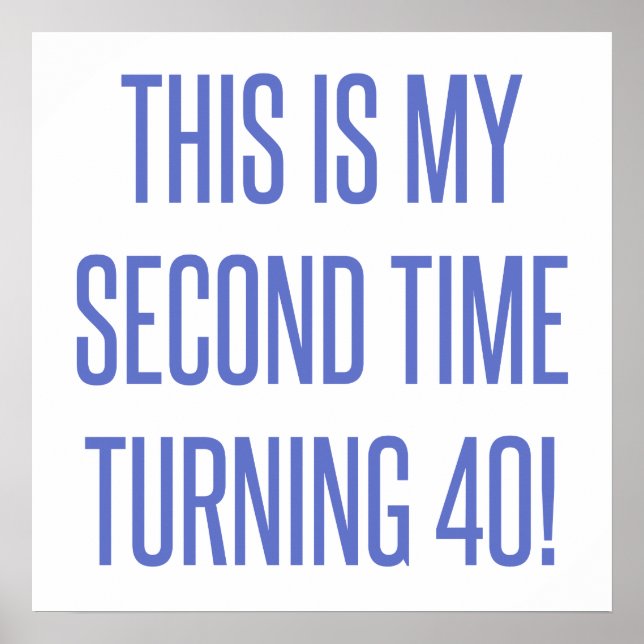 Poster 80e anniversaire Gag cadeau (Devant)