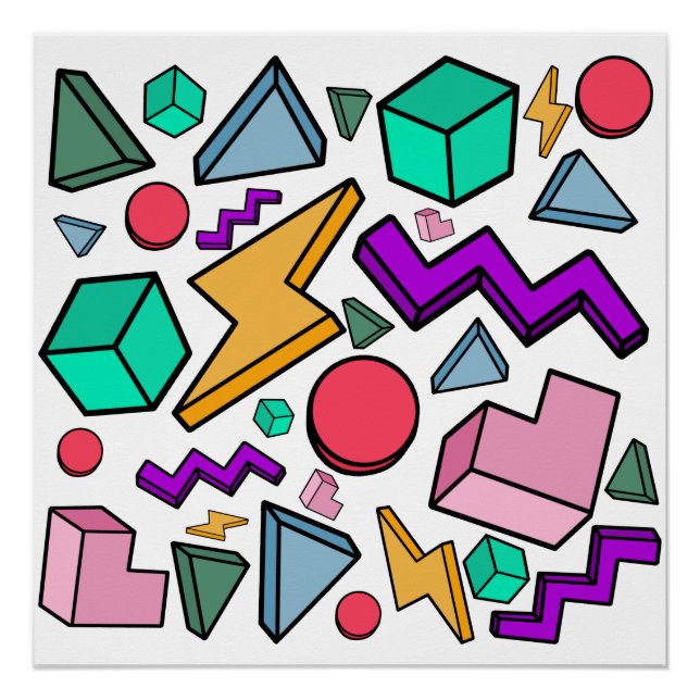 Poster 80s esthétique Vintage rétro (Devant)