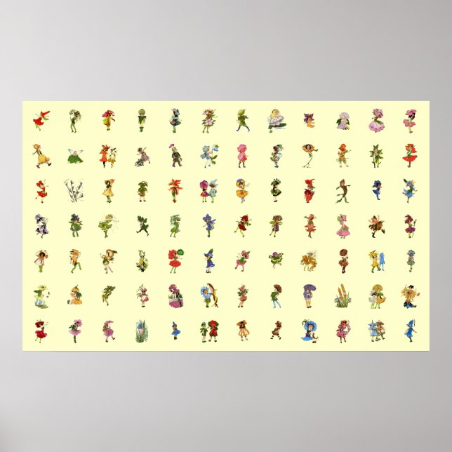 Poster 84 Enfants à fleurs (Devant)