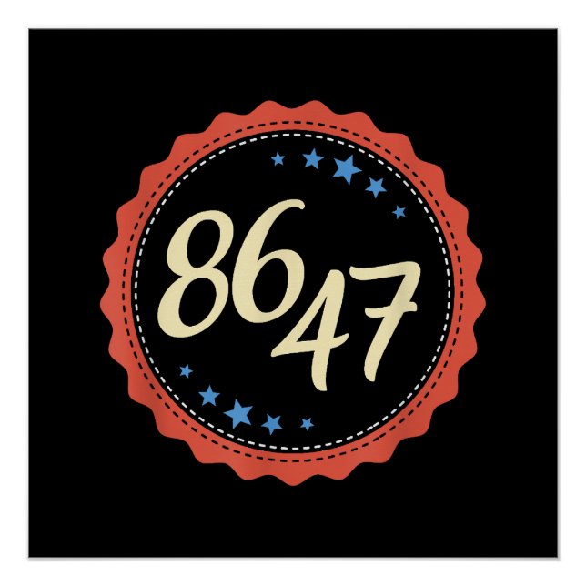 Poster 86 47 Anti Trump drôle (Devant)