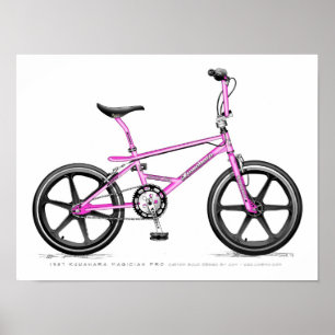 Poster 87 Kuwahara Magician Pro LixBMX Sketch BMX Vintage
