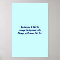 Poster 8" X 12" Vierge ajoutez votre image et votr