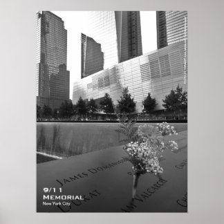 Poster 911 Memorial NYC 18x24 BW5