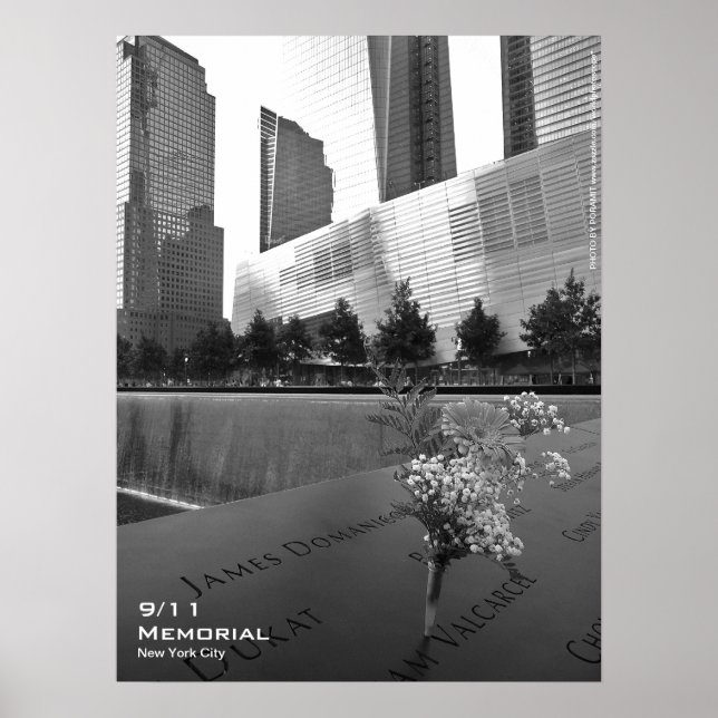 Poster 911 Memorial NYC 18x24 BW5 (Devant)