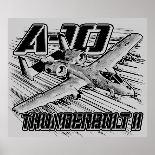 Poster A-10 Thunderbolt II (Devant)
