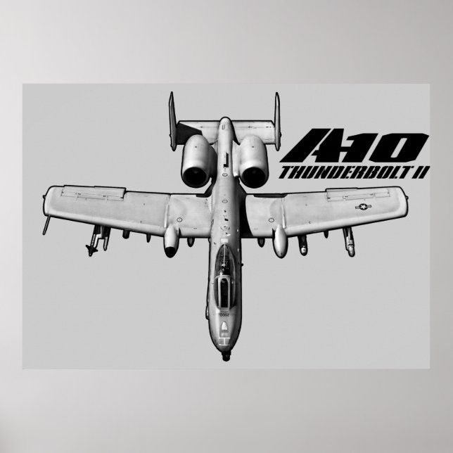 Poster A-10 Thunderbolt II (Devant)