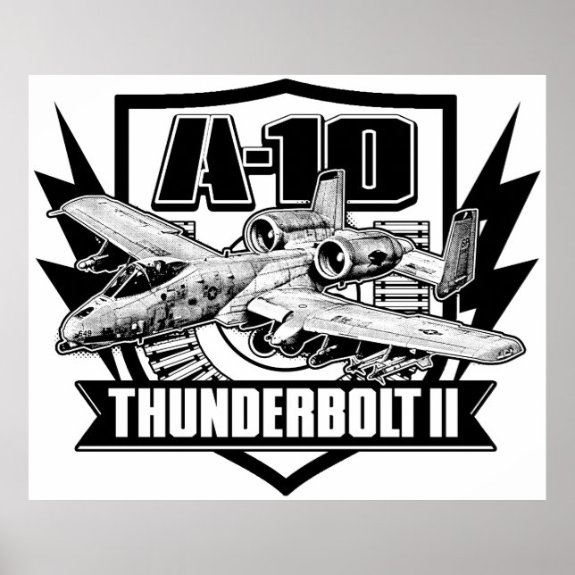 Poster A-10 Thunderbolt II (Devant)