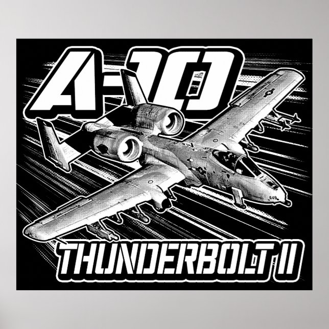 Poster A-10 Thunderbolt II (Devant)